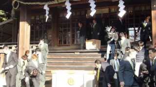 ２０１４栃木SC必勝祈願祭　宇都宮二荒山神社にて　1/8　2014.1.18