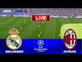 🔴LIVE | REAL MADRID vs AC MILAN - UEFA Champions League | PES 21 Simulation