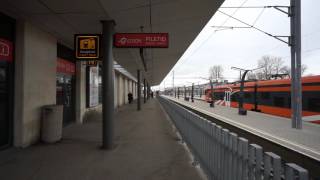 Estonia, Tallin train station, walking around