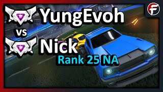 Evoh vs Nick (Rank 50) | Top 50 DEBUT | Supersonic Legend Rocket League 1v1