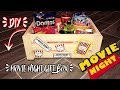 DIY Movie night Gift box | كيف تصنع صندوق الموفي نايت المليء بالمفاجآت والافلام DIY Movie night Gift box | كيف تصنع صندوق الموفي نايت المليء بالمفاجآت والافلام