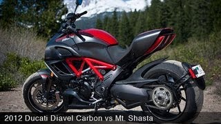 MotoUSA 2012 Ducati Diavel Carbon vs Mt. Shasta