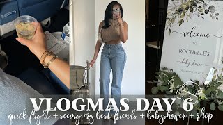 VLOGMAS DAY 6! TRAVELING BACK "HOME" + SEEING MY BESTFRIENDS + BABYSHOWER + RHOP &MORE! ALLYIAHSFACE