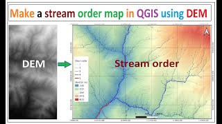 Generate stream order in QGIS using DEM || Create a stream order map