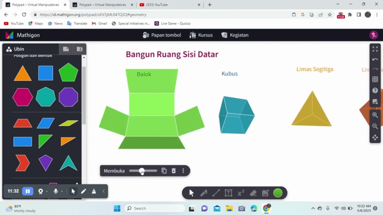 Pembelajaran Matematika Dengan Menggunakan Mathigon - YouTube