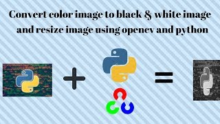 how to convert color image to black & white and resize image using python and opencv