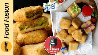 Vegetable Nuggets -  Lunchbox / Tiffin Box  and Air Fryer Friendly Recipe by Food Fusion