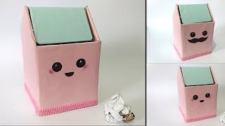 Cara Membuat Tempat Sampah Mini Dari Kardus Bekas || Ide Kreatif Barang Bekas