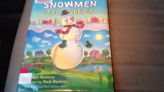 Snowmen All Year Children's Picture Book Video Review