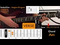 RADIOACTIVE (Imagine Dragons) EASY GUITAR SONG (Animated Tutorial + Tab)