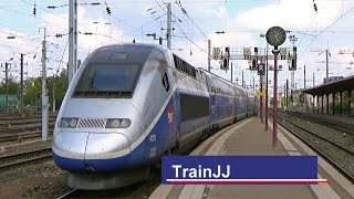 TGV Trains en gare de Strasbourg │ SNCF French High Speed Trains | TGV Duplex |TGV Réseau