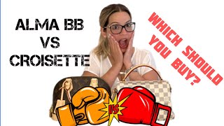 LOUIS VUITTON CROISETTE VS ALMA BB! Who won the match? Watch to find out  🏆