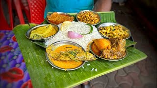 Cheapest Bengali Meal At Madrasi Hotel In Kolkata | Kolkata Street Food | Indian Street Food