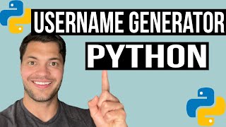 How to create Username Generator in Python - Beginner Python Tutorials #internetgav #python