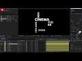 テキストアニメーションでロゴを表現【after effectsチュートリアル】