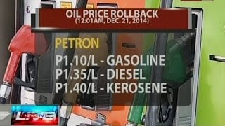 NTVL: Oil price rollback, ipatutupad