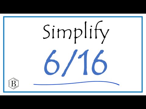 What is 6 16 as a fraction simplest form?