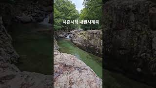 시즌 시작된 양산 내원사계곡 아침일찍 가시는걸 추천 합니다 #아이와가기좋은곳