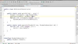 Java 8 Lambda Expression Refering Class Default Constructor