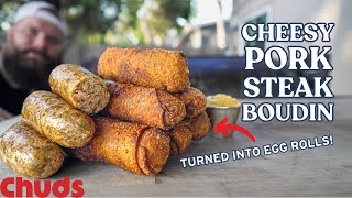 Barbecue Boudin Eggrolls! | Chuds BBQ