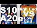 Samsung Galaxy A20e vs Samsung Galaxy S10 - SPEED TEST + multitasking - Which is faster!?