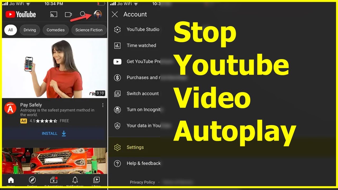 How To Turn Off Autoplay On Youtube - YouTube