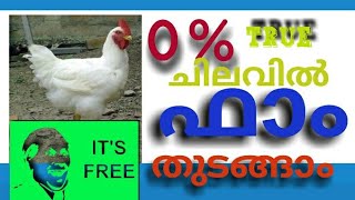 0% മുതൽ മുടക്കിൽ ഫാം തുടങ്ങാം /You can start a farm from O% / Poultry farming