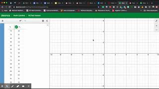 Graphing a scatterplot in Desmos