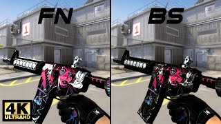 CSGO M4A4 | Neo-Noir - Skin showcase all floats [4K60FPS]