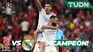 ¡Pitazo final! REAL MADRID CAMPEÓN | Liverpool 1-0 Real Madrid | Champions League 2022 FINAL |TUDN