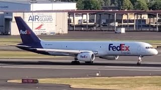 FedEx Express Boeing 757-225(SF) [N941FD] Takeoff from PDX