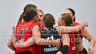 SIERRA POKHAREL #11  |  2025 TRIPLE CROWN 🏐 2025 LIBERO #volleyballhighlights