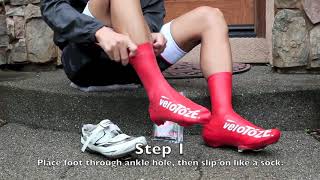 VeloToze : How to put on the Tall VeloToze shoe covers