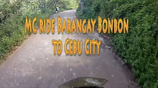 Bike ride from brgy Bonbon in Busay to Cebu City