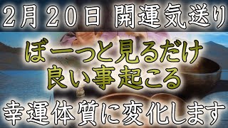 【２月２０日 開運の担当者】運気上昇・開運の気送り。１日１回ぼーっと見るだけ、幸運体質に変化します。