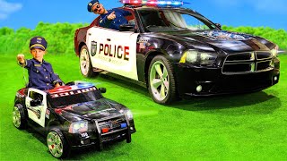 The Kids Play with Real Police Cars