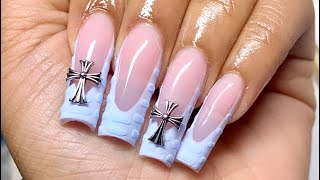 HOW TO 3D CROC PRINT WITH POLYGEL💎 Polygel Nail Tutorial