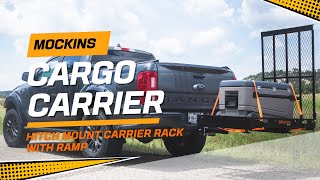 Mockins - Hitch Mount Cargo Carrier with RAMP | REVIEW AND INSTALL | 2019 Ford Ranger Accessory