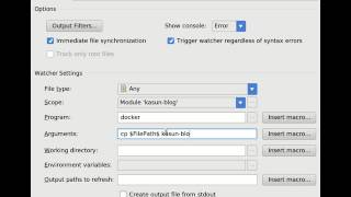 New File Watcher Settings