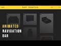 Animated Navigation Bar | CSS - JQUERY Tutorial