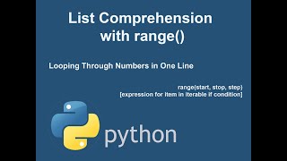 Python List Comprehension with range() | Looping Through Numbers in One Line | Python for Beginners
