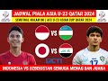 Jadwal Semifinal Piala Asia U-23 2024 - INDONESIA vs UZBEKISTAN - Bagan Semifinal AFC U23 Asian Cup