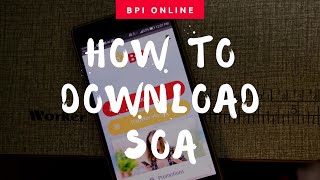Where to download BPI Creditcard Statement on your Mobile