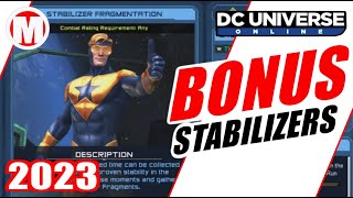 DCUO Bonus Stabilizers and 20% off the Quarks Vendors