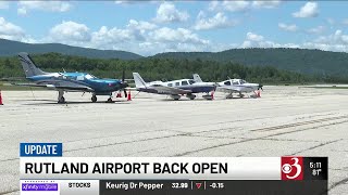 Rutland Regional Airport reopens following runway upgrades