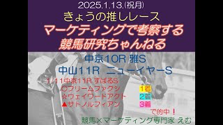 マーケティングで斬る！「2025年1月13日 きょうの推しレース」