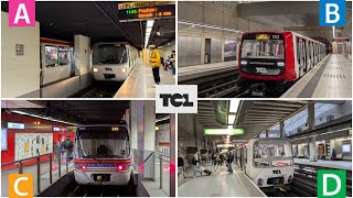 Métro TCL : Les 4 lignes de Métro Lyonnais