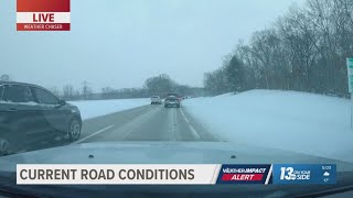Live look at road conditions in West Michigan on Jan. 22 at about 5 p.m.