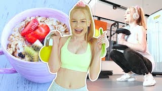 What I eat in a day vegan + gym workout