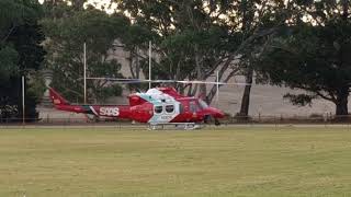 SAAS Medstar helicopter startup and take off